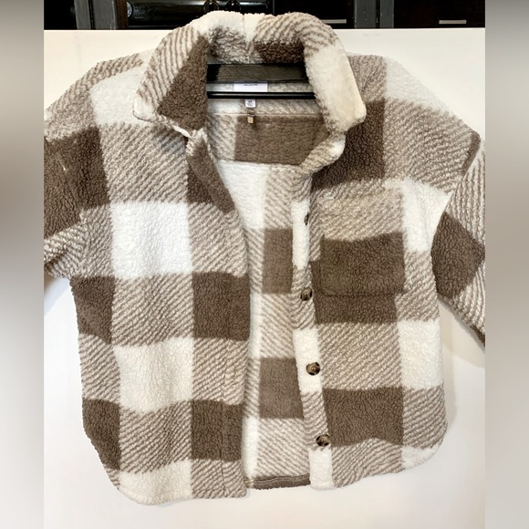 Le Lis Plaid Fleece Jacket - Picture 2 of 6